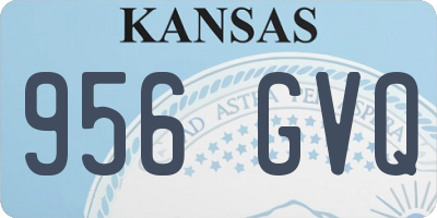KS license plate 956GVQ