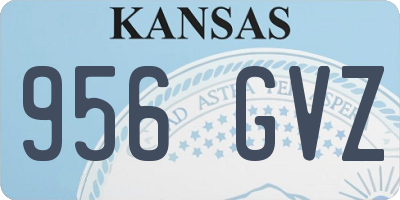 KS license plate 956GVZ