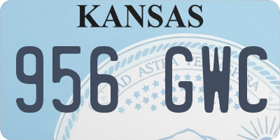 KS license plate 956GWC