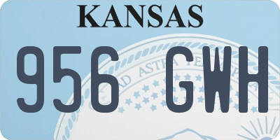 KS license plate 956GWH