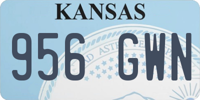 KS license plate 956GWN
