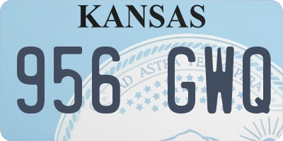 KS license plate 956GWQ