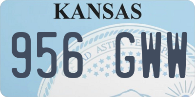 KS license plate 956GWW