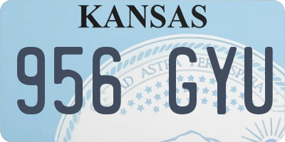 KS license plate 956GYU