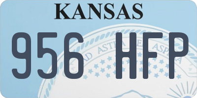 KS license plate 956HFP