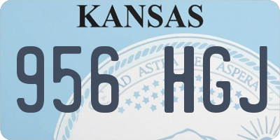 KS license plate 956HGJ