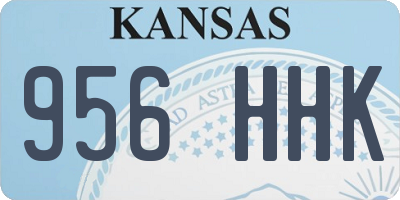 KS license plate 956HHK