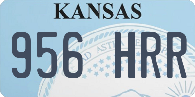KS license plate 956HRR