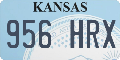KS license plate 956HRX