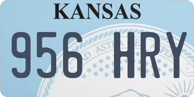 KS license plate 956HRY