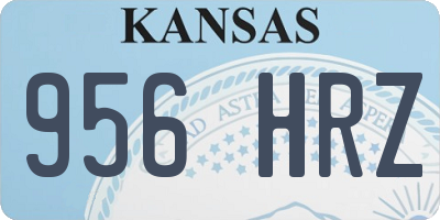 KS license plate 956HRZ