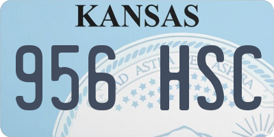 KS license plate 956HSC