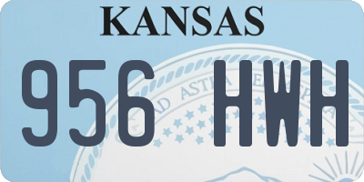 KS license plate 956HWH