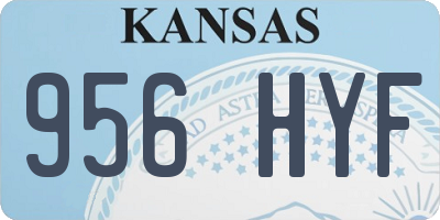 KS license plate 956HYF