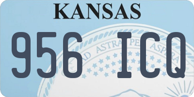 KS license plate 956ICQ