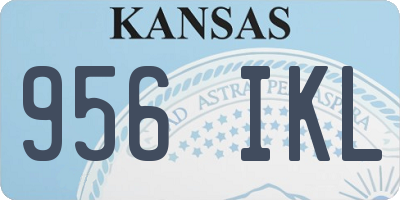 KS license plate 956IKL