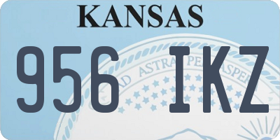 KS license plate 956IKZ