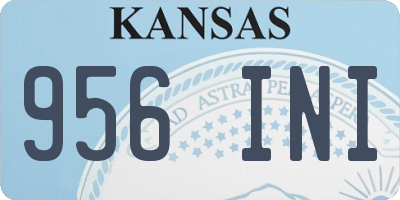 KS license plate 956INI