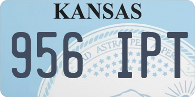 KS license plate 956IPT