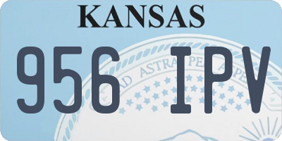 KS license plate 956IPV