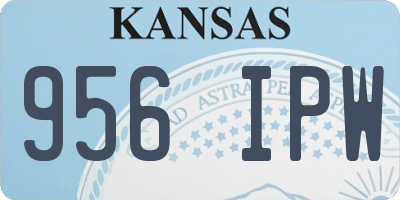 KS license plate 956IPW