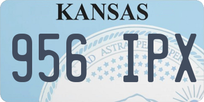 KS license plate 956IPX