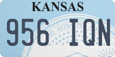 KS license plate 956IQN