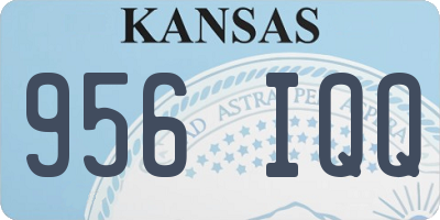 KS license plate 956IQQ
