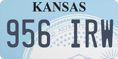 KS license plate 956IRW