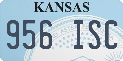 KS license plate 956ISC