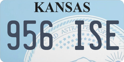 KS license plate 956ISE