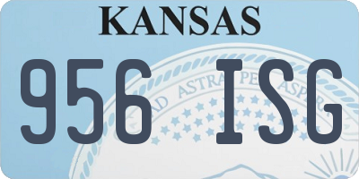 KS license plate 956ISG