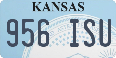 KS license plate 956ISU