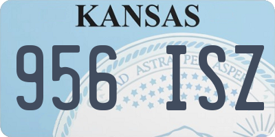 KS license plate 956ISZ