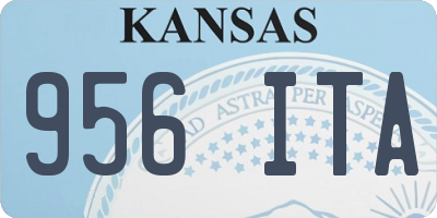 KS license plate 956ITA