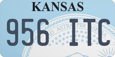 KS license plate 956ITC
