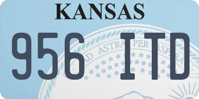 KS license plate 956ITD