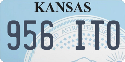 KS license plate 956ITO
