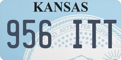 KS license plate 956ITT