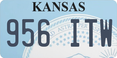 KS license plate 956ITW