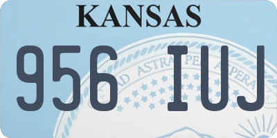 KS license plate 956IUJ