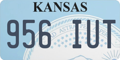 KS license plate 956IUT