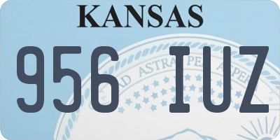 KS license plate 956IUZ