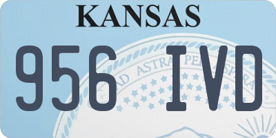 KS license plate 956IVD