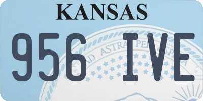 KS license plate 956IVE