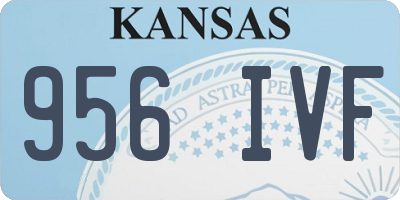 KS license plate 956IVF