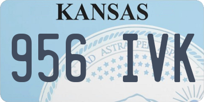 KS license plate 956IVK