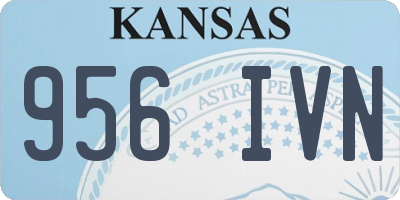 KS license plate 956IVN