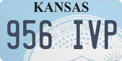 KS license plate 956IVP