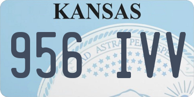 KS license plate 956IVV